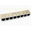 1 X 8 Multi Port RJ45 POE Connector Modules , HUB / PC Card RJ45 Jacks With Filter