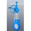 Lug Type Knife Gate Valve Rising Stem For Syrup With Dictile Iron Body / PTFE Seat
