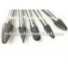 A-N Type Tungsten Cylindrical Carbide Burr Conical Pointed Nose With End Cut