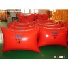 Air pushing bags for quarrying