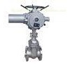 Flanged Cast Steel Oil Gas Gate Valve Full Bore With Electric Actuator Operator