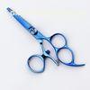 3 Hole Swivel Handle Swivel Thumb Shears / Swivel Shears Scissors Blue Titamium Coating
