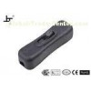 Black Single Pole Cord Line Switch , Remote Lamp Dimmer Switch