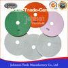 White Type Diamond Resin Polishing Pads , Stone Polishing Pads 75mm - 180mm