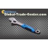 Black Nickel 2- Tone PVC Grip Adjustable Spanner Wrench , Automotive Hand Tools