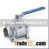 Sanitary Three-piece Welded Ball Valve, ISO, DIN, IDF, SMS and 3A, Available in Various Sizes