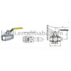 2 screw-type stainless steel ball valve