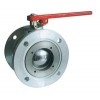 Ball valve with round flange