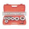 Ratchet pipe threading kits