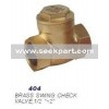 brass swing check valve