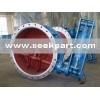 Three-bar butterfly valve