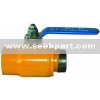 Tapped and welded ball valve