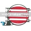 A round of multi-leaf electrical butterfly valve