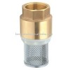 brass check valve with filter