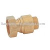 Brass water meter stretch check valve