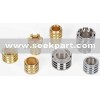 Brass inserts for pipe fittings