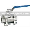 3pc type ball valve with internal thread ( stainless steel ball valve )