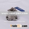 3 Way Stainless Steel T Type Full Port  Ball Valve