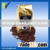 Aluminum foil with valve side gusset coffee bag