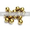 Copper ball and brass ball