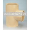 Ivory color GB standard CPVC pipe fittings reducing tee