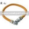 Stainless steel corrugated yellow-coated flexible natural gas hose
