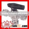 Stainless steel 3 way Ball Valve with ferrule