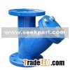 Blue Epoxy Flanged Y type Strainer