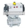 pneumatic threaded ball valve(3pc screwed mounting pad ball valve)
