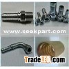 HYDRAULIC HOSE FITTING WITH ZINC PLATED,METRIC FEMALE 74 DEGREE CONE SEAT 20791(T)