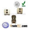 Knurling brass sleeve bushing