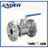 DIN standard 3PC flanged ball valve