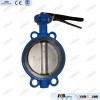 Cast iron body SS304 disc wafer butterfly valve