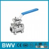 3PC Ball Valve Threaded Ends 1000WOG with ISO5211 Direct Mounting Pad