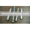 Rotating metal shaft