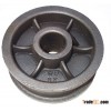 Pulley, sand casting and mechanining.