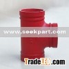 Pipe fitting--FM/UL ductile cast iron grooved tee and other pipe fittings