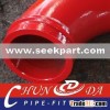DN125*90D Twin layers concrete pump pipe elbow