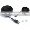 Plastic retractable spring cord for electrical equipment
