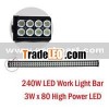 LED Work Light / LED Light For Mine / Off-Road Light / ATV 240W 3Wx80LED