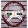 Truck steering wheel made by wooden