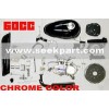 Silver color bicycle engine kit