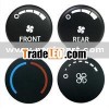 Painting and laser etching backlit knob