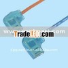 harness cable with blue fully insulated flag connector