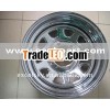 15x7 Black /6Hole/ chrome off road wheels