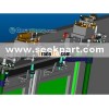 Electrical slide glide bus door system/mechanism