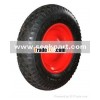 Pneumatic rubber wheel for wheel barrow