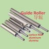 dustproof carbon fiber tube guide roller machine with ceramic bearing