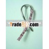 Pink ribbon pin