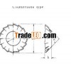 Overlap toothed lock washer countersunk AZV
